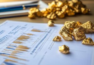 grafico con andamento oro e pepite